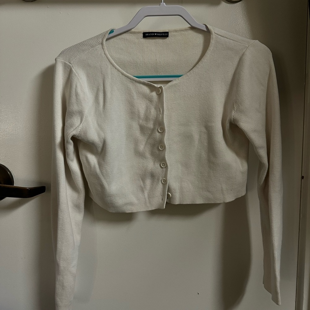 Brandy Melville Cream Crop Top